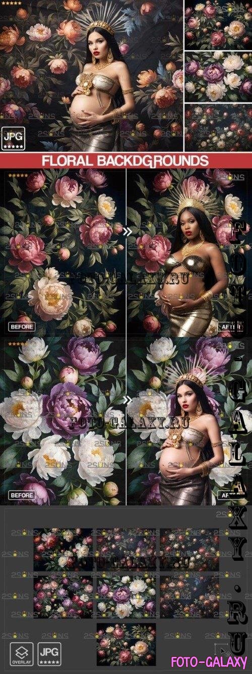 Floral Backgrounds Maternity Studio - 92545024