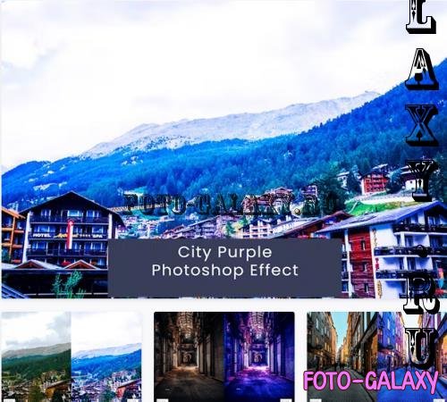 City Purple Photoshop Effect - KXXWFDV
