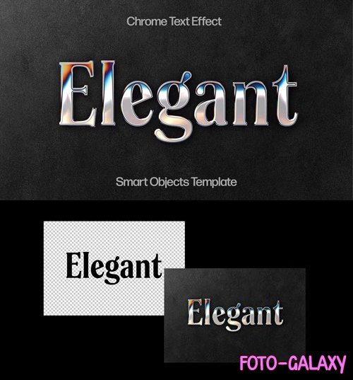 Elegant Chrome Text Effect for Photoshop
