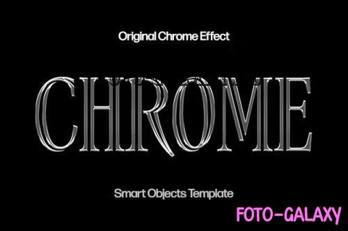 Metallic Chrome Text Effect - 92526903