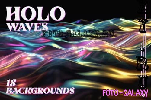 Holo Waves Backgrounds - V6XS93F