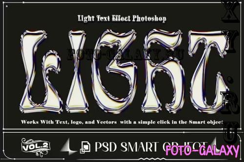 3D Light Text Effect PSD Template Photoshop - BWG8XGV