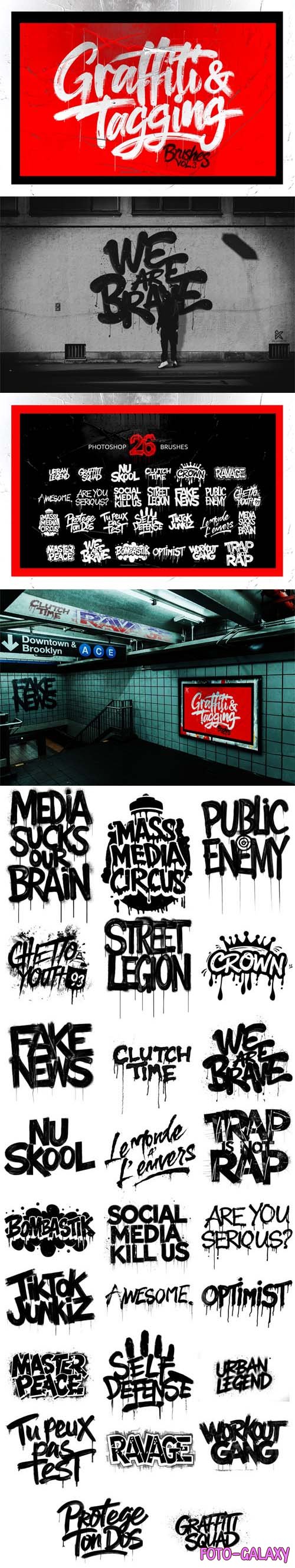 20+ Graffiti & Tagging Brushes for Photoshop