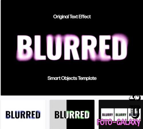 Grainy Blurred Text Effect - 92550068