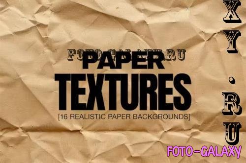 16 Crumpled Paper Textures - 8WDJNH2