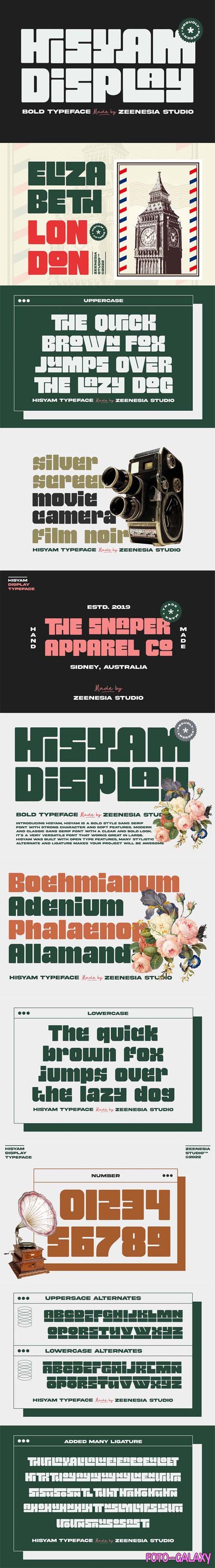 Hisyam - Bold Typeface