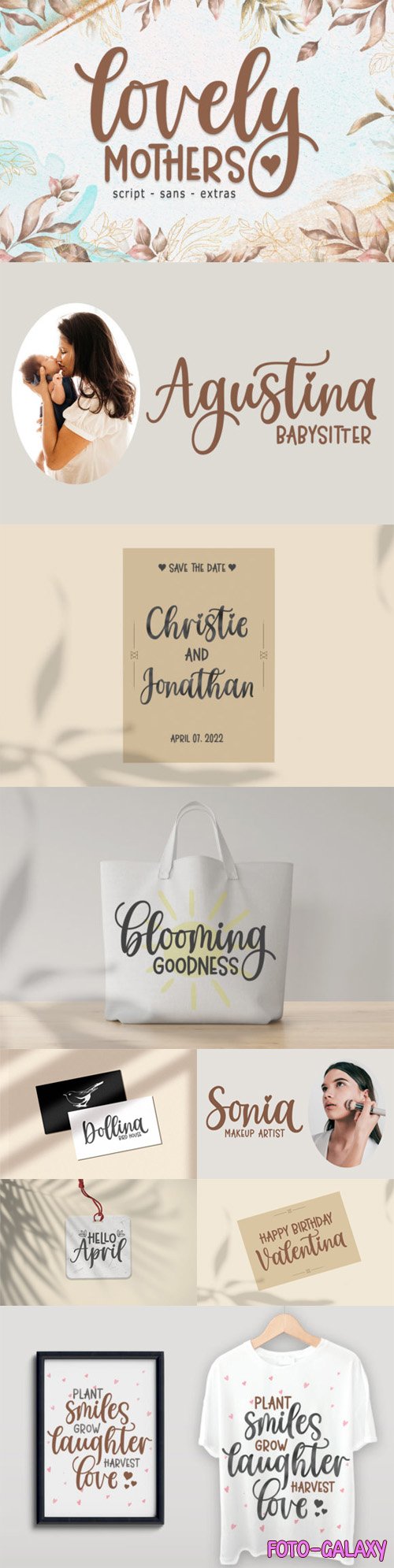 Lovely Mothers Font Duo