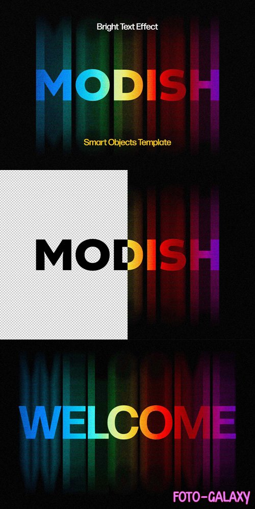 Modish - Bright Text Effect for Photoshop