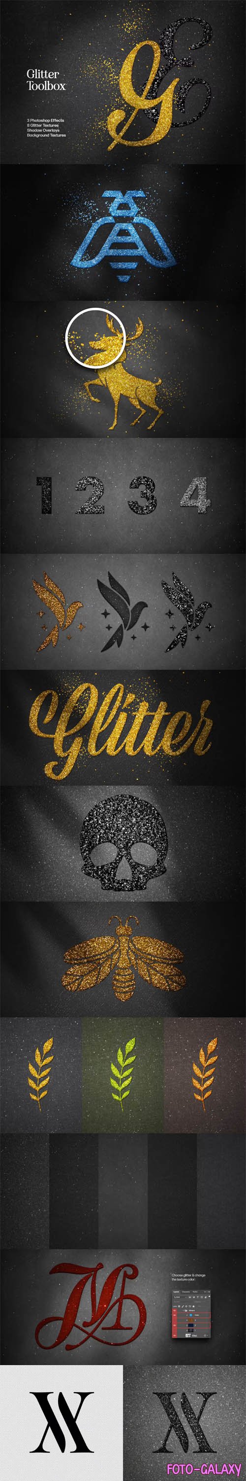 Glitter Toolbox - Photoshop Effects Collection