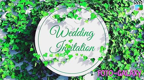 Videohive - Botanical Leaves Wedding Invitation 52026185 - Project For Final Cut & Apple Motion