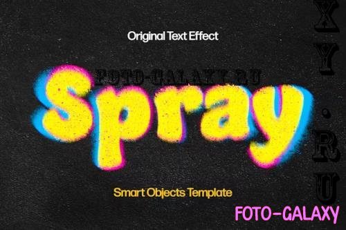 Color Spray Text Effect - 92197627