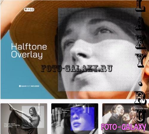 Halftone Overlay Photo Effect - X5DQDP3