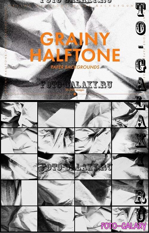 Grainy Halftone Paper Backgrounds - E4SXG5D