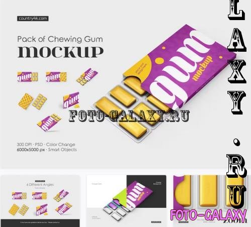 Pack of Chewing Gum Mockup Set - 92502424