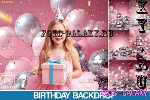 Birthday confetti backdrop party V1- 145901152