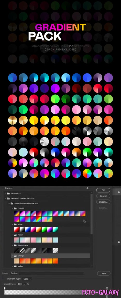 Gradients Pack for Photoshop [GRD/PSD]