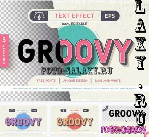 5 Groovy Editable Text Effects - 129916044