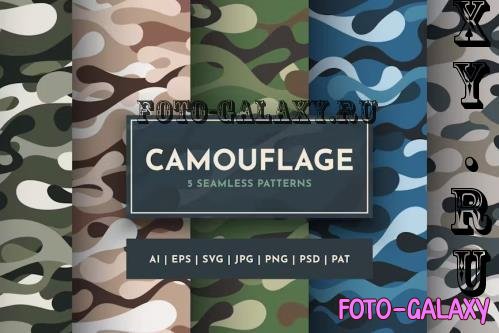 Set 5 Seamless Camouflage Patterns - LU4AKXZ