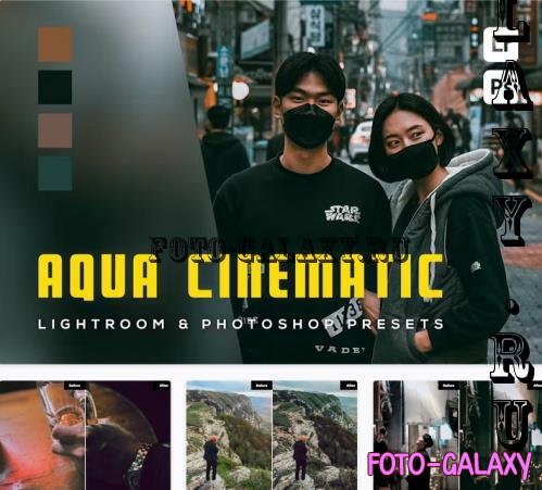 6 Aqua Cinematic Lightroom and Photoshop Presets - 95P7WEK