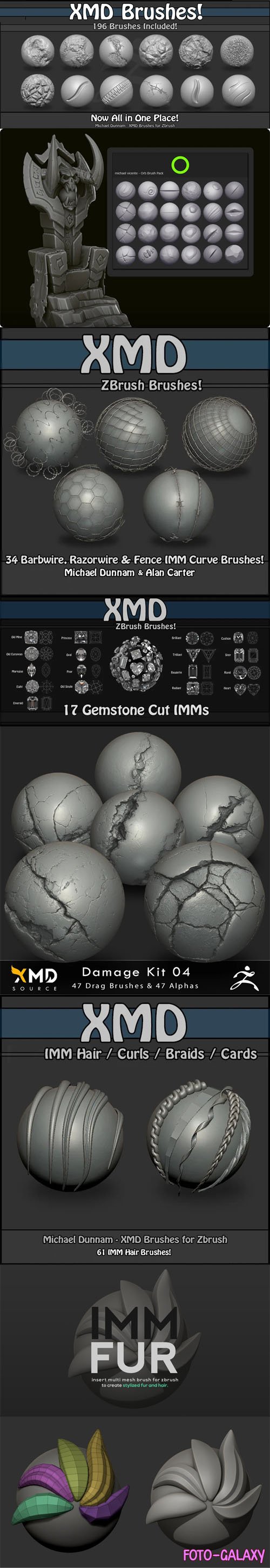 20+ Awesome Brushes Pack for Zbrush