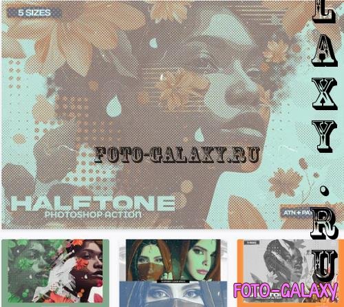 Halftone Photoshop Action - 196283622