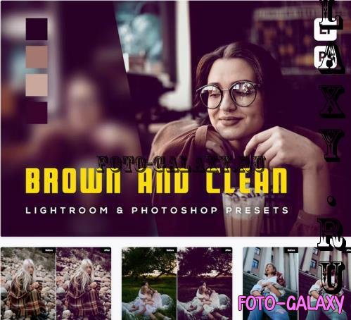 6 Brown and Clean Lightroom and photoshop Presets - 785KNRQ