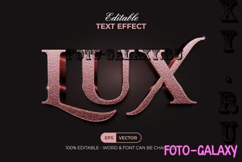 Lux Text Effect Rose Gold Style - 196299579