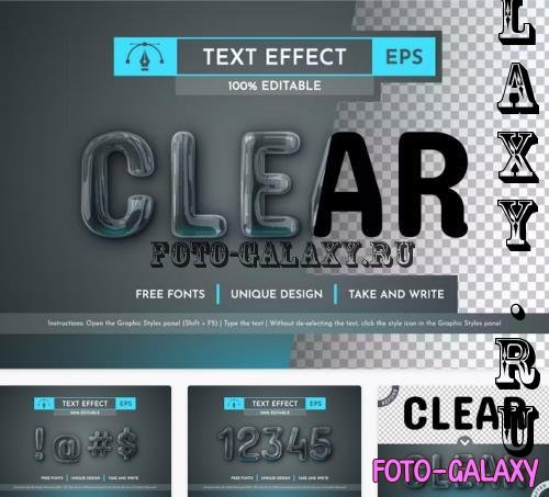 Clear Editable Text Effect - 196280193