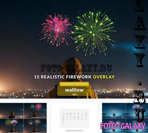 Realistic firework png transparent photo overlays - 35VXTBQ