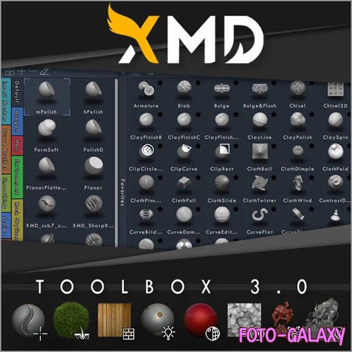 XMD ToolBox 3.0 - Plugin for ZBrush