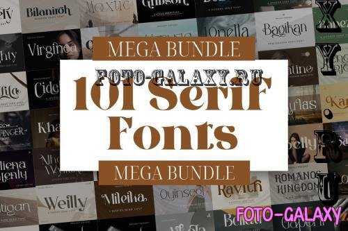 Modern & Stylish Serif Font Mega Bundle - 101 Premium Fonts