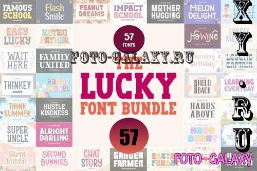 The Lucky Font Bundle - 57 Premium Fonts