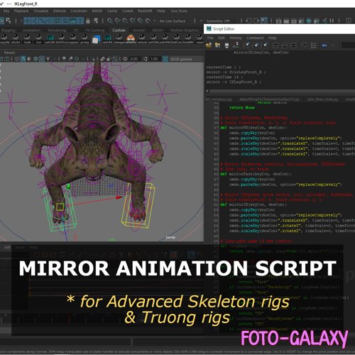 Mirror Animation Script for Maya