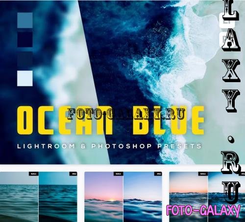 6 Ocean Blue Lightroom and Photoshop Presets - KBYVK2W