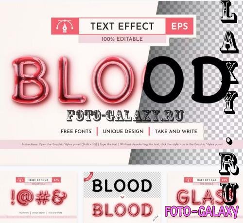 White Blood Editable Text Effect - 193281580