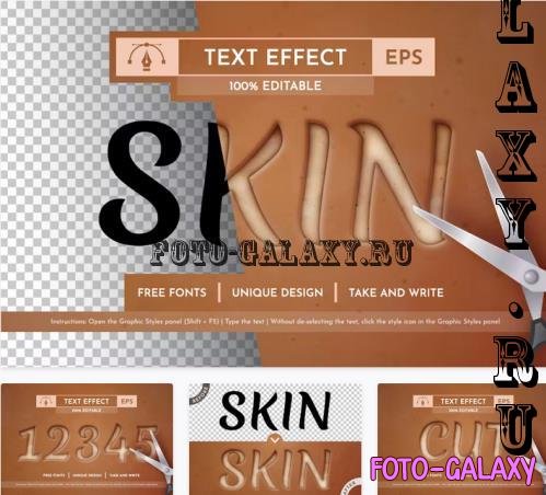 Skin Text Effect, Graphic Style - 219759006