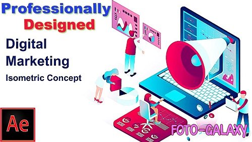 Digital Marketing - Isometric Concept 183871 - Project for After Effects 