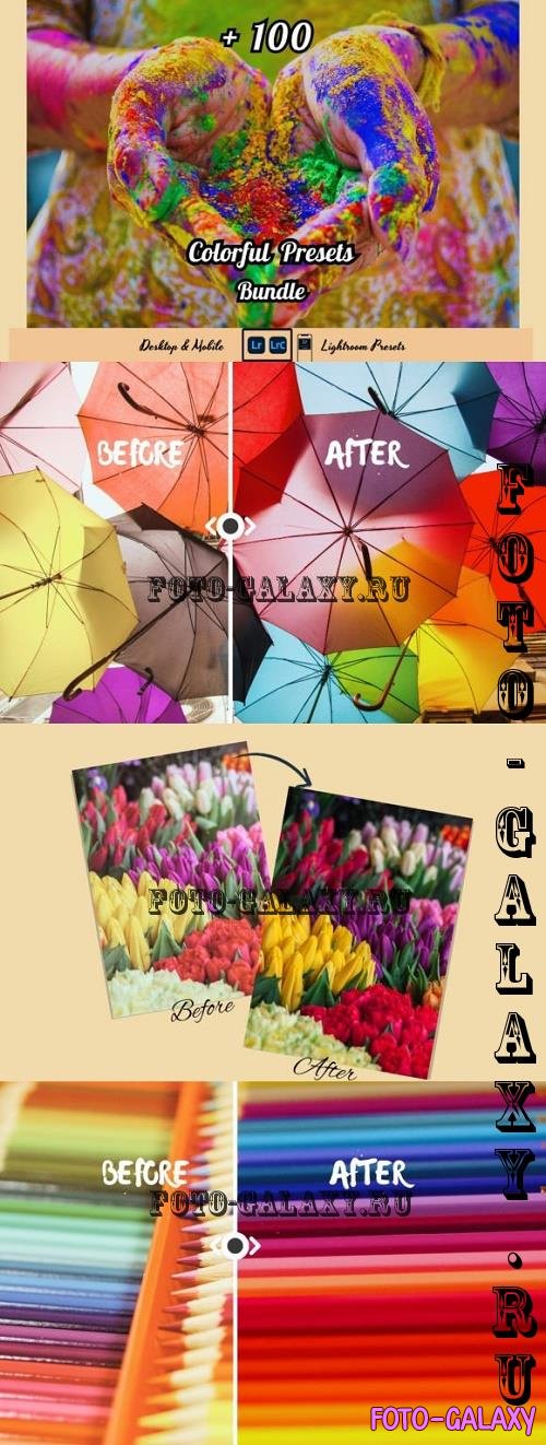 100+ COLORFUL Lightroom Presets Bundle