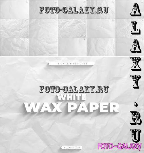 15 White Wax Paper Textures - MD8AB9V