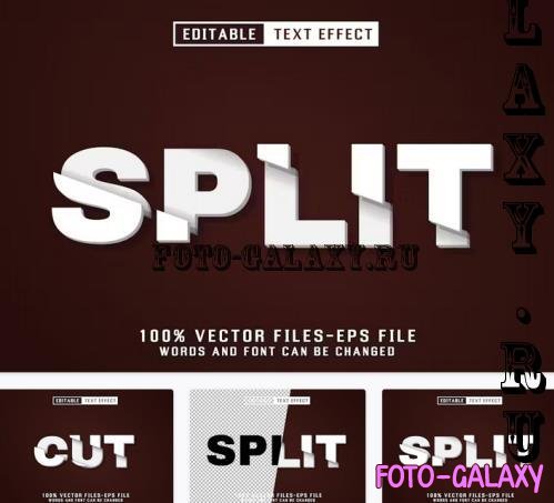 Split Editable Text Effect - 4LKVR43