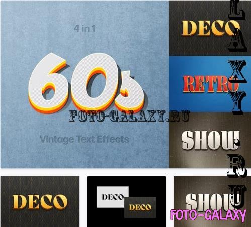 60s Vintage Text Effects Collection - CUA4XZG