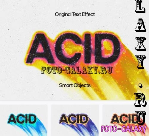 Acid Rushing Melting Text Effect - 244564461
