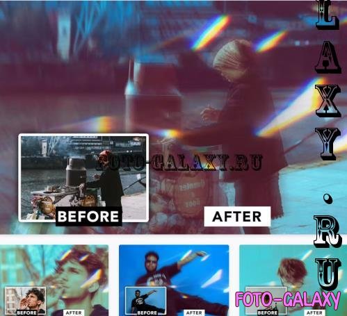 Blurry Rainbow Glare Photo Effect - UQSUQDD