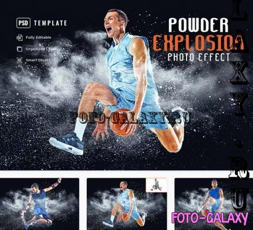 Powder Explosion Photo Effect - BUMFX55