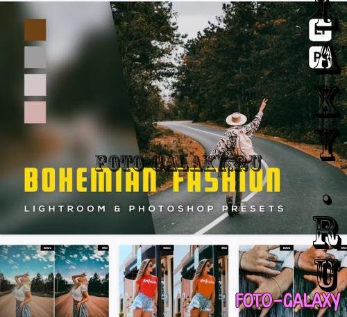 6 Bohemian Fashion Lightroom and Photoshop Presets - B3Y8NME