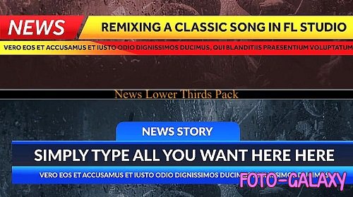 News Lower Thirds Pack 20 725414 - Project for After Effects