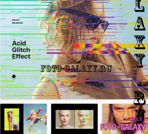 Acid Glitch Photo Effect - 278460895