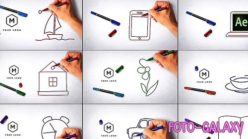 Drawing And Logo 1423815 - Project for After Effects