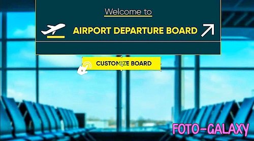 Airport Departure Board 180604 - Project for After Effects
