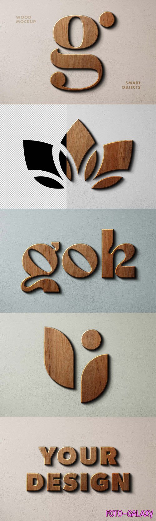Rustic Wooden Logo PSD Mockup Template